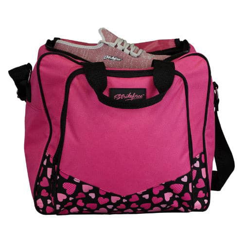 KR Strikeforce Krest Hearts Single Bowling Ball Tote Bag - BowlersParadise.com