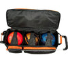 KR Strikeforce Krush Orange Black Triple Roller Bowling Bag - BowlersParadise.com