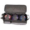 KR Strikeforce Krush Stone Black Triple Roller Bowling Bag - BowlersParadise.com