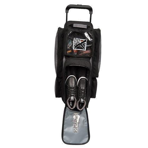 KR Strikeforce Krush Stone Black Triple Roller Bowling Bag - BowlersParadise.com