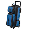 KR Strikeforce Krush Triple Roller Blue Bowling Bag - BowlersParadise.com