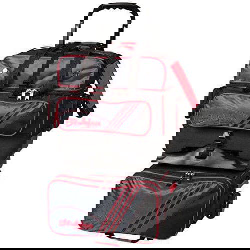 KR Strikeforce Lane Rover 4 Ball Roller Grey Black Red Bowling Bag - BowlersParadise.com