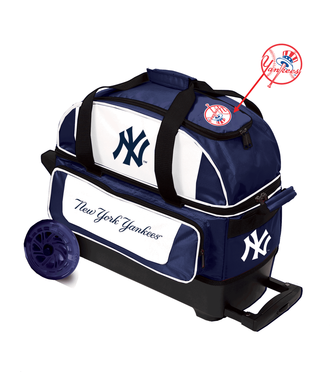 MLB New York Yankees Double Roller Bowling Bag