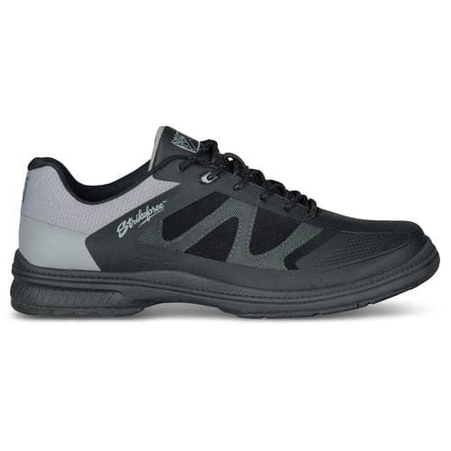 KR Strikeforce Mens Epic Black Charcoal Right Hand Wide Bowling Shoes - BowlersParadise.com