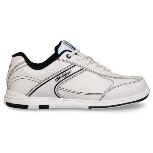 KR Strikeforce Mens Flyer Black White Bowling Shoes - BowlersParadise.com