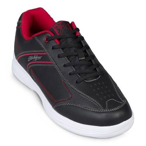 KR Strikeforce Mens Flyer Lite Black Red Bowling Shoes - BowlersParadise.com