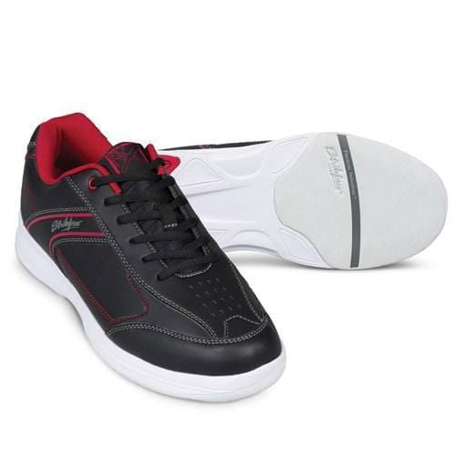KR Strikeforce Mens Flyer Lite Black Red Bowling Shoes - BowlersParadise.com