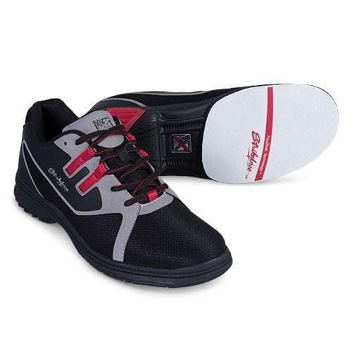 KR Strikeforce Mens Ignite Black Grey Red Left Hand Bowling Shoes - BowlersParadise.com
