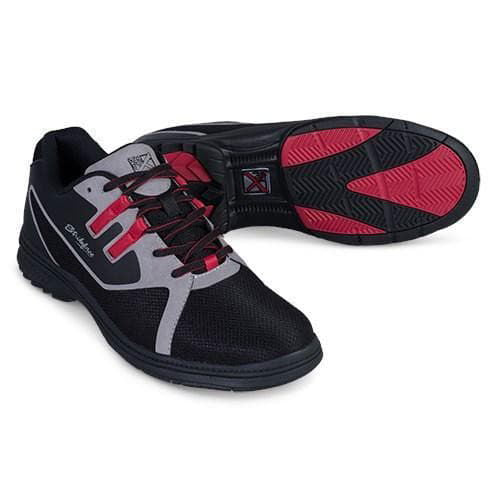 KR Strikeforce Mens Ignite Black Grey Red Right Hand Wide Width Bowling Shoes - BowlersParadise.com