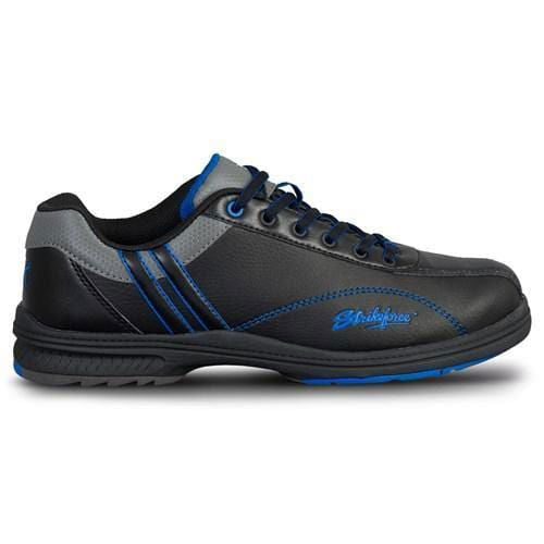 KR Strikeforce Mens Raptor Black Royal Right Hand Wide Bowling Shoes - BowlersParadise.com