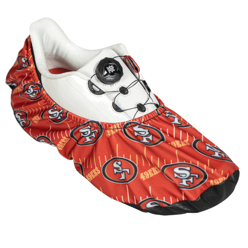 KR Strikeforce NFL San Francisco 49rs Bowling Shoe Covers - BowlersParadise.com