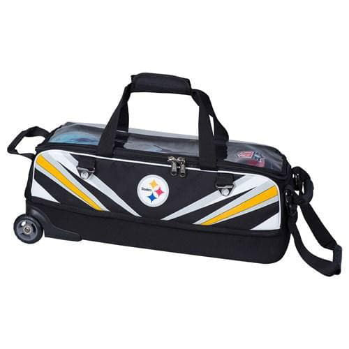 KR Strikeforce NFL Slim Triple Tote Pittsburgh Steelers Bowling Bag - BowlersParadise.com