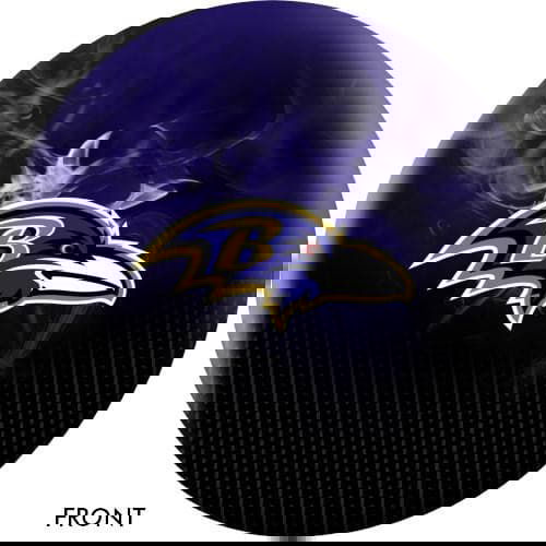 KR Strikeforce NFL on Fire Baltimore Ravens Bowling Ball - BowlersParadise.com