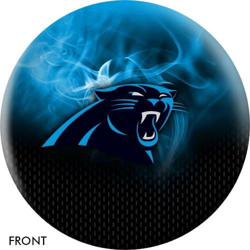 KR Strikeforce NFL on Fire Carolina Panthers Bowling Ball - BowlersParadise.com