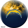 KR Strikeforce NFL on Fire Los Angeles Chargers Bowling Ball - BowlersParadise.com