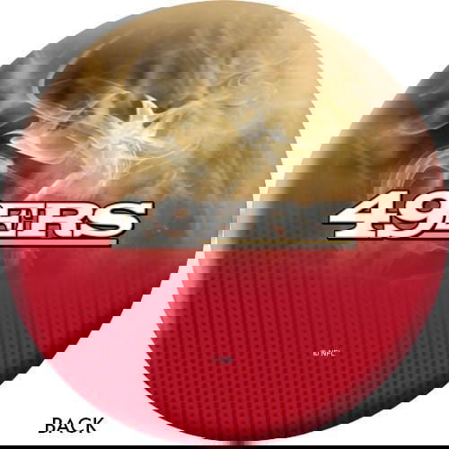 KR Strikeforce NFL on Fire San Francisco 49ers Bowling Ball - BowlersParadise.com