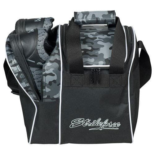 KR Strikeforce Rook Grey Camo Single Tote Bowling Bag - BowlersParadise.com