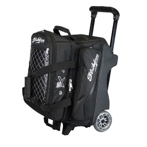 KR Strikeforce Royal Flush Black Double Roller Bowling Bag - BowlersParadise.com