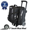 KR Strikeforce Royal Flush Black Double Roller Bowling Bag - BowlersParadise.com