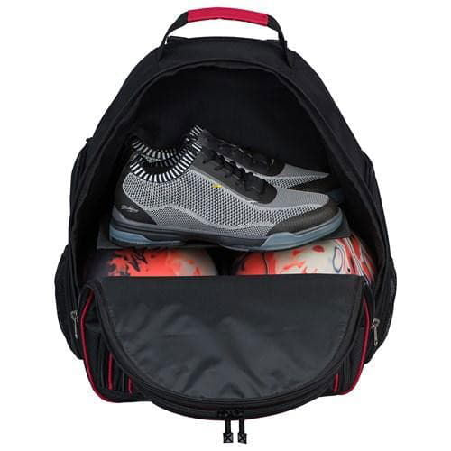 nike 6.0 backpack deuce KR Strikeforce Royal Flush Deuce 2- Ball Bowling Backpack Black/Red