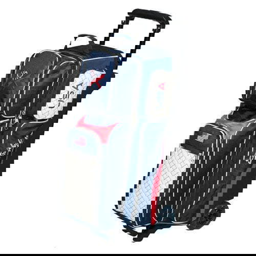 KR Strikeforce Royal Flush Triple Ball Roller USA Bowling Bag - BowlersParadise.com