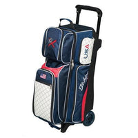 KR Strikeforce Royal Flush Triple Ball Roller USA Bowling Bag - BowlersParadise.com