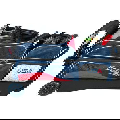 KR Strikeforce Royal Flush Triple Ball Roller USA Bowling Bag - BowlersParadise.com