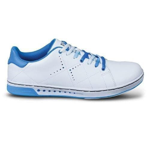 KR Strikeforce Womens Gem White Blue Bowling Shoes - BowlersParadise.com