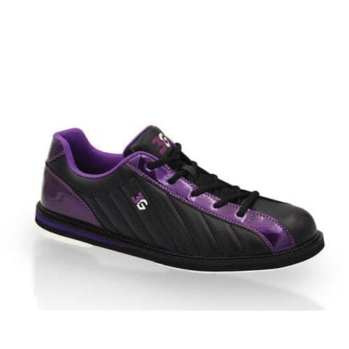 Kicks Black Metallic Purple Unisex Bowling Shoe - BowlersParadise.com
