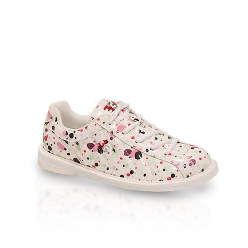 Kicks Womens Splash White Multi Bowling Shoes - BowlersParadise.com