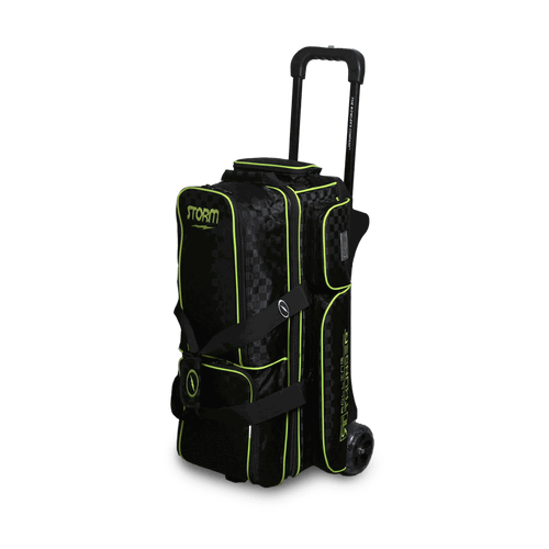 Storm Rolling Thunder 3 Ball Roller Checkered Bowling Bag Black/Lime Storm Rolling Thunder 3 Ball Roller Checkered Bowling Bag Black/Lime