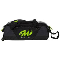 Motiv Ballistix 3 Ball Tote Grey/Lime Bowling Bag - BowlersParadise.com