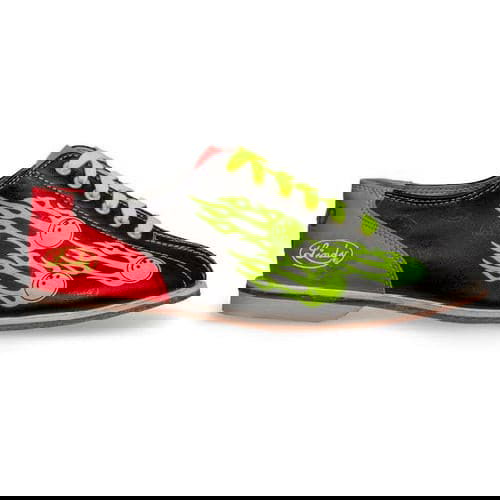 Linds Glow Balls of Fire Mens Lace Rental Bowling Shoes