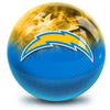 NFL on Fire Los Angeles Chargers Bowling Ball