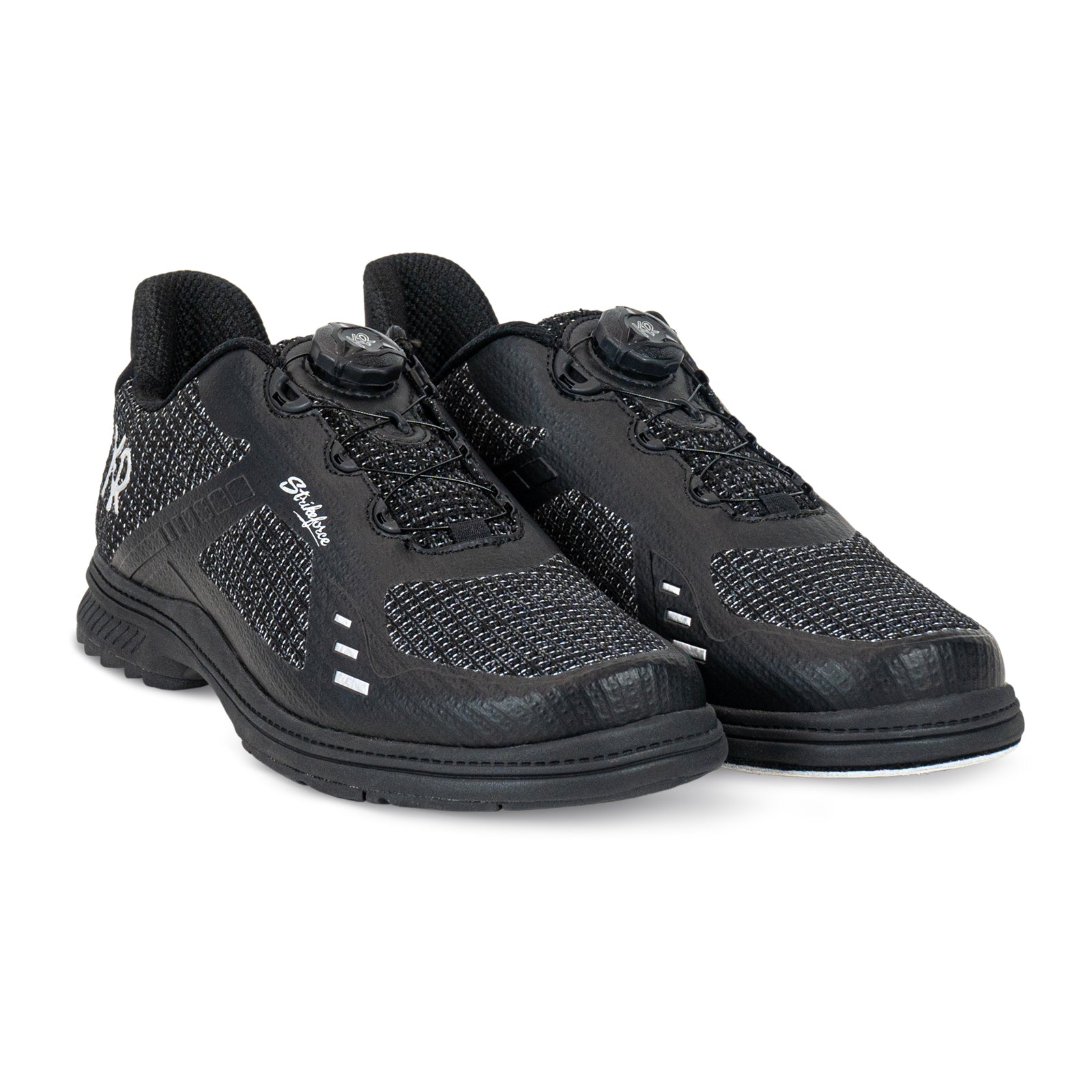KR Strikeforce Jet FT Black/Silver Left Hand Men's Performance Bowling Shoes