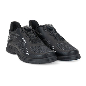 KR Strikeforce Jet FT Black/Silver Left Hand Men's Performance Bowling Shoes