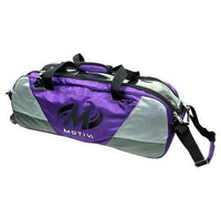 Motiv Ballistix 3 Ball Tote Purple Bowling Bag - BowlersParadise.com