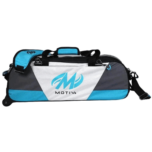 Motiv Ballistix Triple Tote Platinum Limited Edition Bag With Shoe Bag - BowlersParadise.com