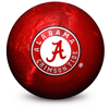 NCAA Engraved Plastic Alabama Crimson Tide Undrilled Bowling Ball
