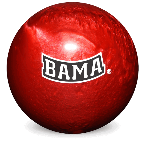 NCAA Engraved Plastic Alabama Crimson Tide Undrilled Bowling Ball - BowlersParadise.com