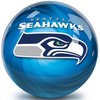 OnTheBallBowling NFL Helmet Swirl Seattle Seahawks Bowling Ball