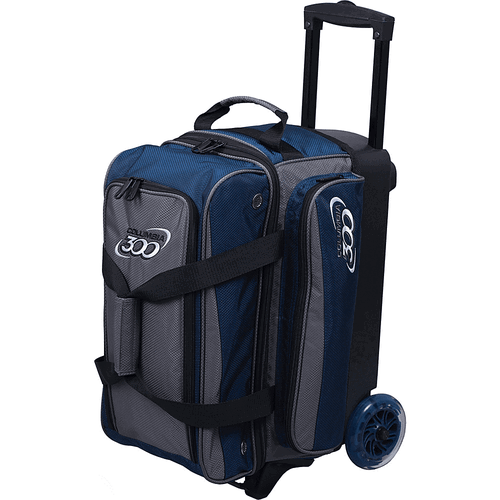 Navy Charcoal Columbia Icon Double Roller Bowling Bag - BowlersParadise.com