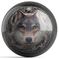 Ontheballbowling Wolf Trio/Night Forest Bowling Ball By Anne Stokes - BowlersParadise.com