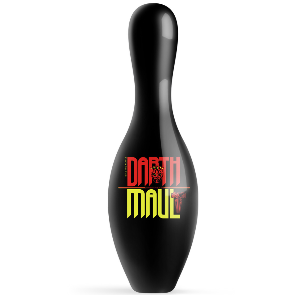 OnTheBallBowling Star Wars Darth Maul Logo Official Size and Weight Bowling Pin