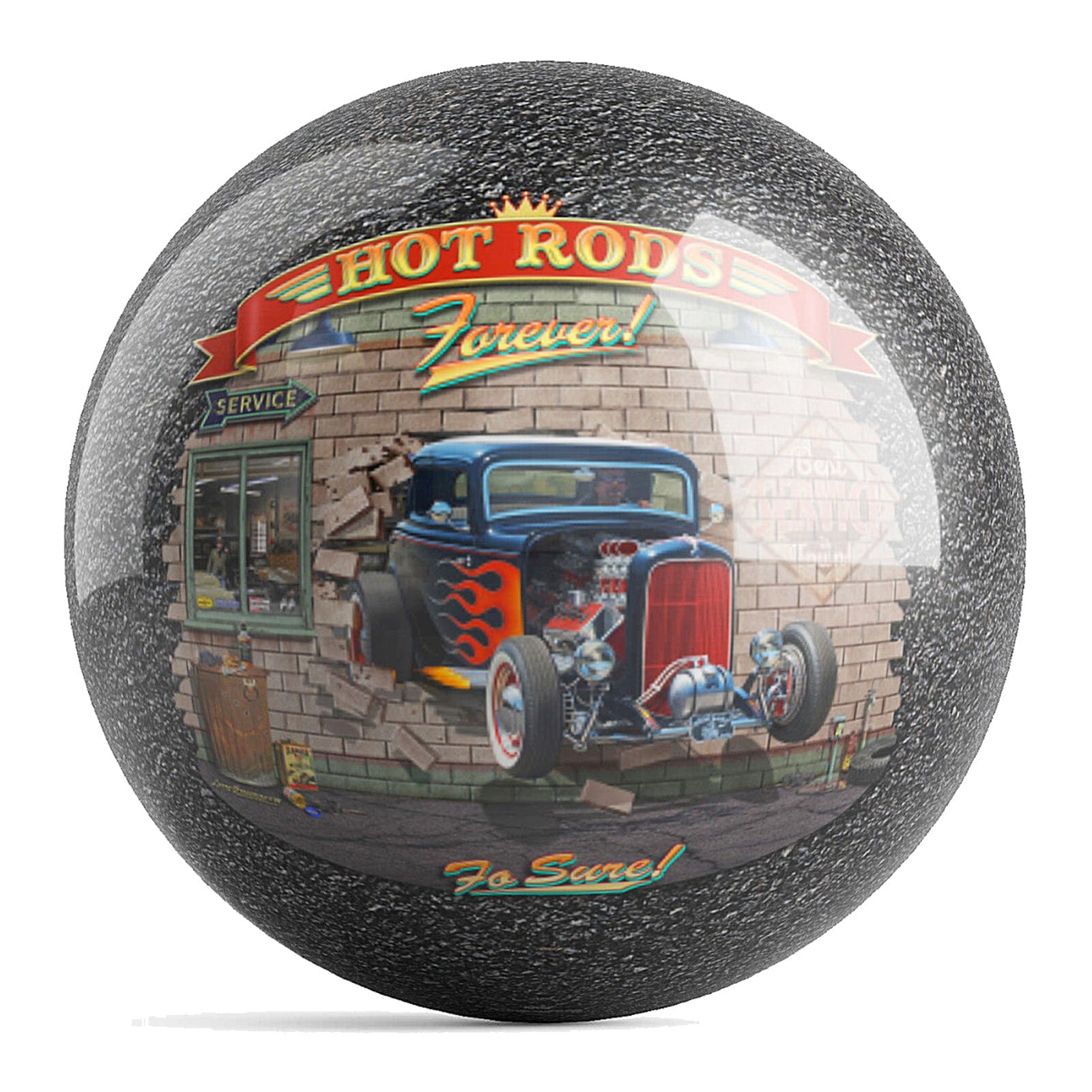 OnTheBallBowling Hot Rods Ball Bowling Ball by Larry Grossman