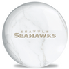 OnTheBallBowling NFL White Marble Seattle Seahawks Bowling Ball