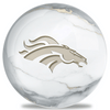 OnTheBallBowling NFL White Marble Denver Broncos Bowling Ball