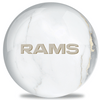 OnTheBallBowling White Marble NFL Los Angeles Rams Bowling Ball