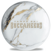 OnTheBallBowling NFL White Marble Tampa Bay Buccaneers Bowling Ball