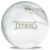 OnTheBallBowling NFL White Marble Tennessee Titans Bowling Ball